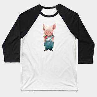 Piggy Love 1 Baseball T-Shirt